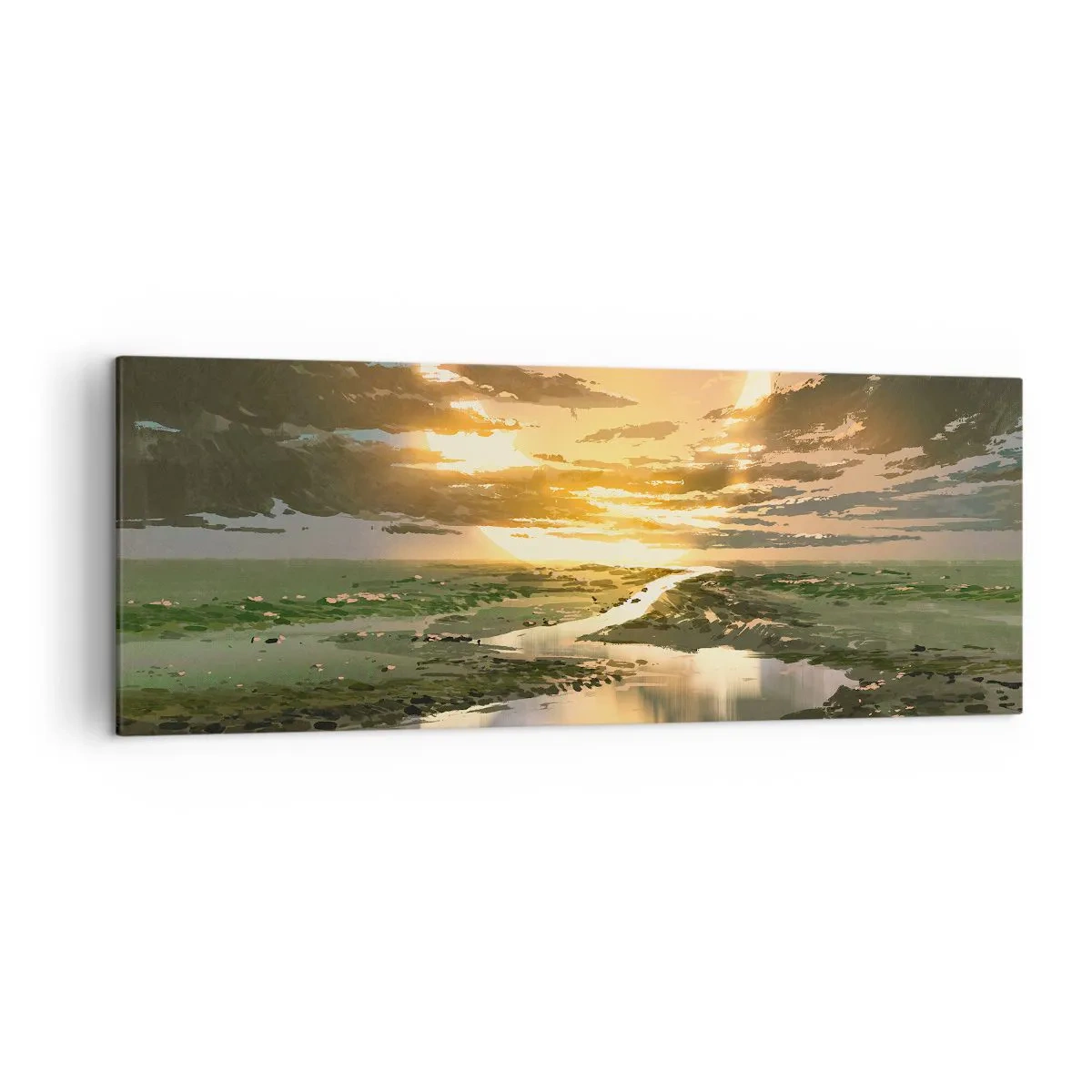 Schilderen op canvas - Ergens in een sterrenstelsel ver, ver weg - 140x50 cm