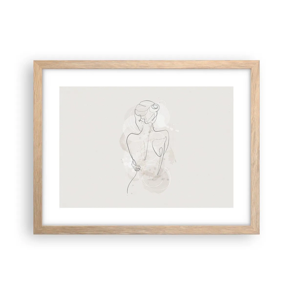 Een poster in een licht eiken lijst - Als een gevoelig instrument - 40x30 cm