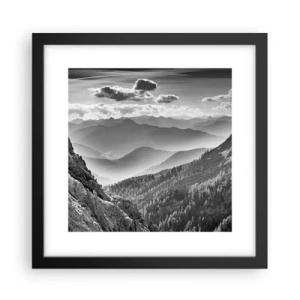 Poster in een zwarte lijst - Tot aan de horizon - 30x30 cm