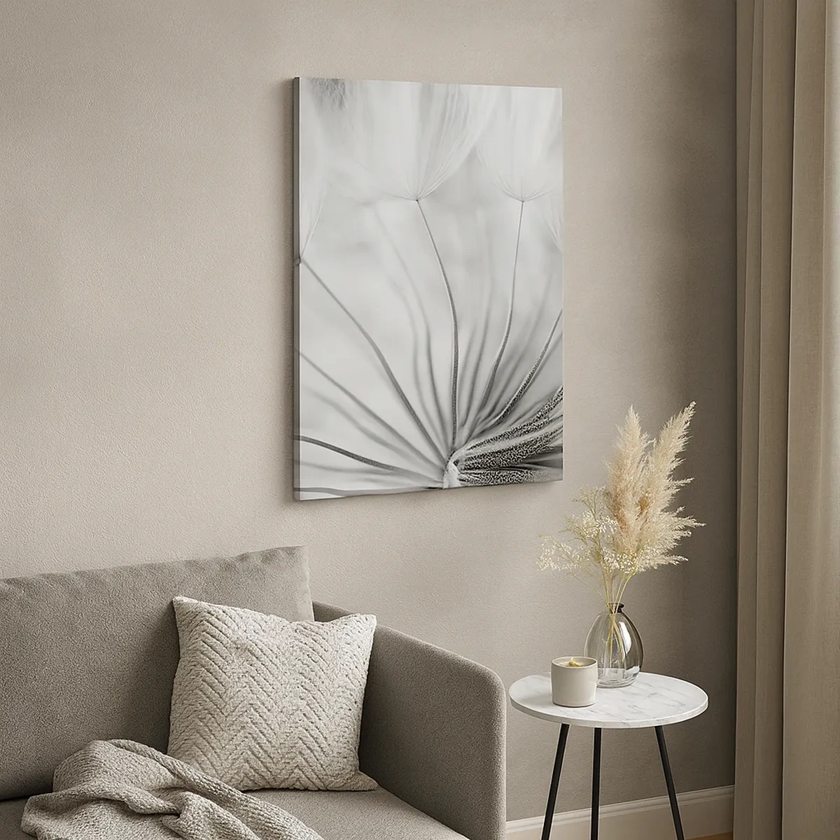 Schilderen op canvas - Paardebloemen, vliegers - 50x70 cm