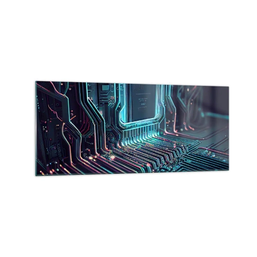 Schilderen op glas - Ik ben aan het denken… - 120x50 cm