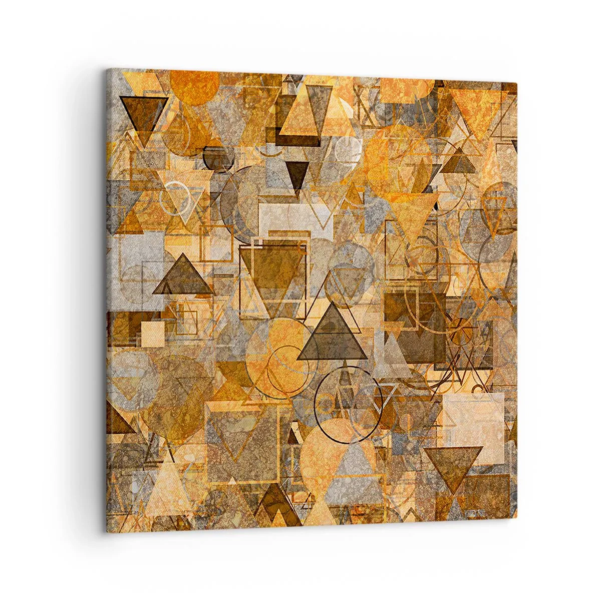 Schilderen op canvas - De wereld in vorm - 50x50 cm