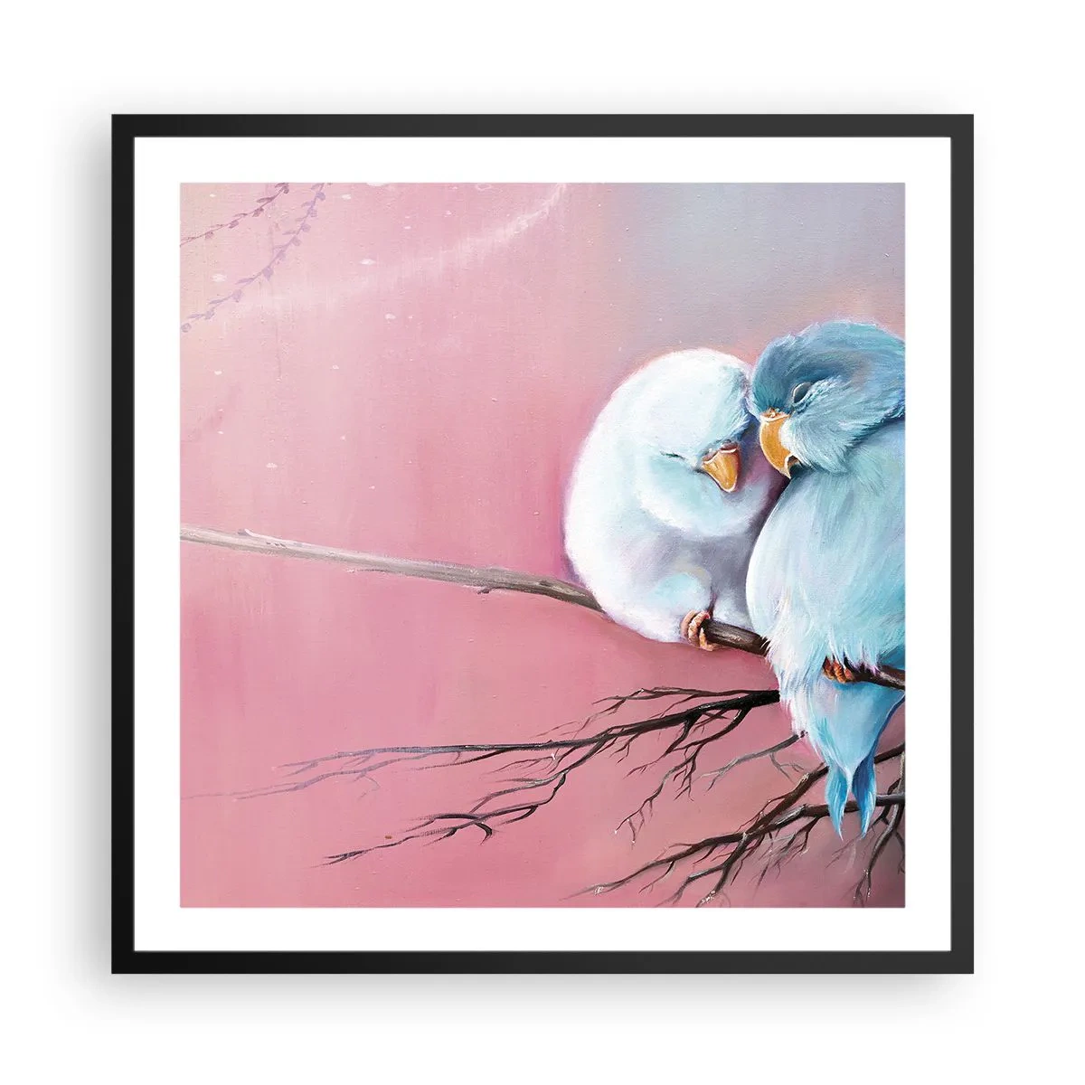 Poster in een zwarte lijst - Wat kan ik hier toevoegen? ... - 60x60 cm