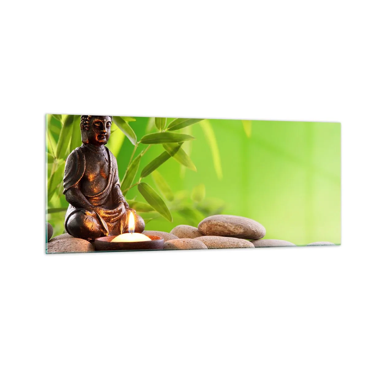 Schilderen op glas - Het leven is mooi - 100x40 cm