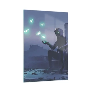 Schilderen op glas - Het leven komt terug - 80x120 cm