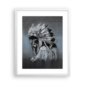 Poster in een witte lijst - Keer terug naar de wortels - 40x50 cm