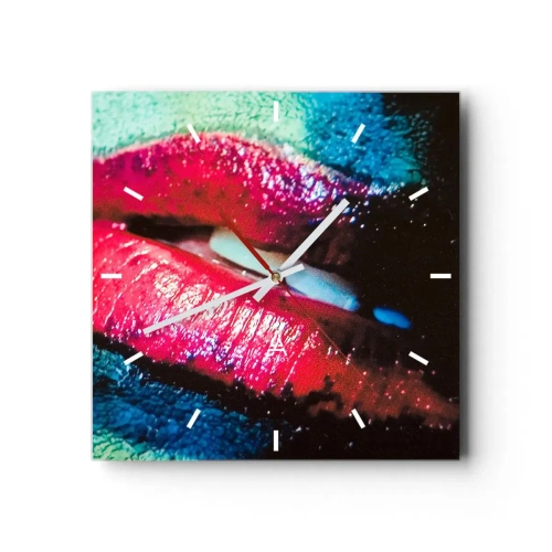 Wandklok - Klok - Sensueel en verontrustend - 30x30 cm