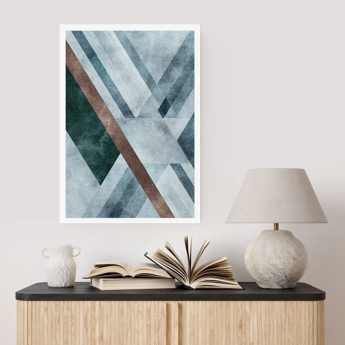 Poster - Verfijnde elegantie van geometrie - 30x40 cm