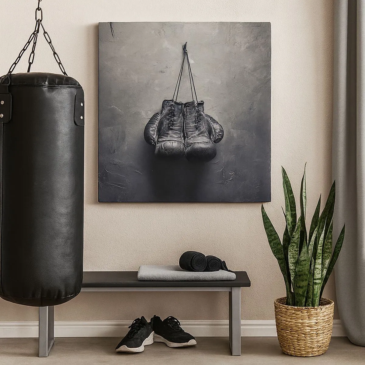 Schilderen op canvas - Tijd van strijd en Tijd van vrede - 30x30 cm