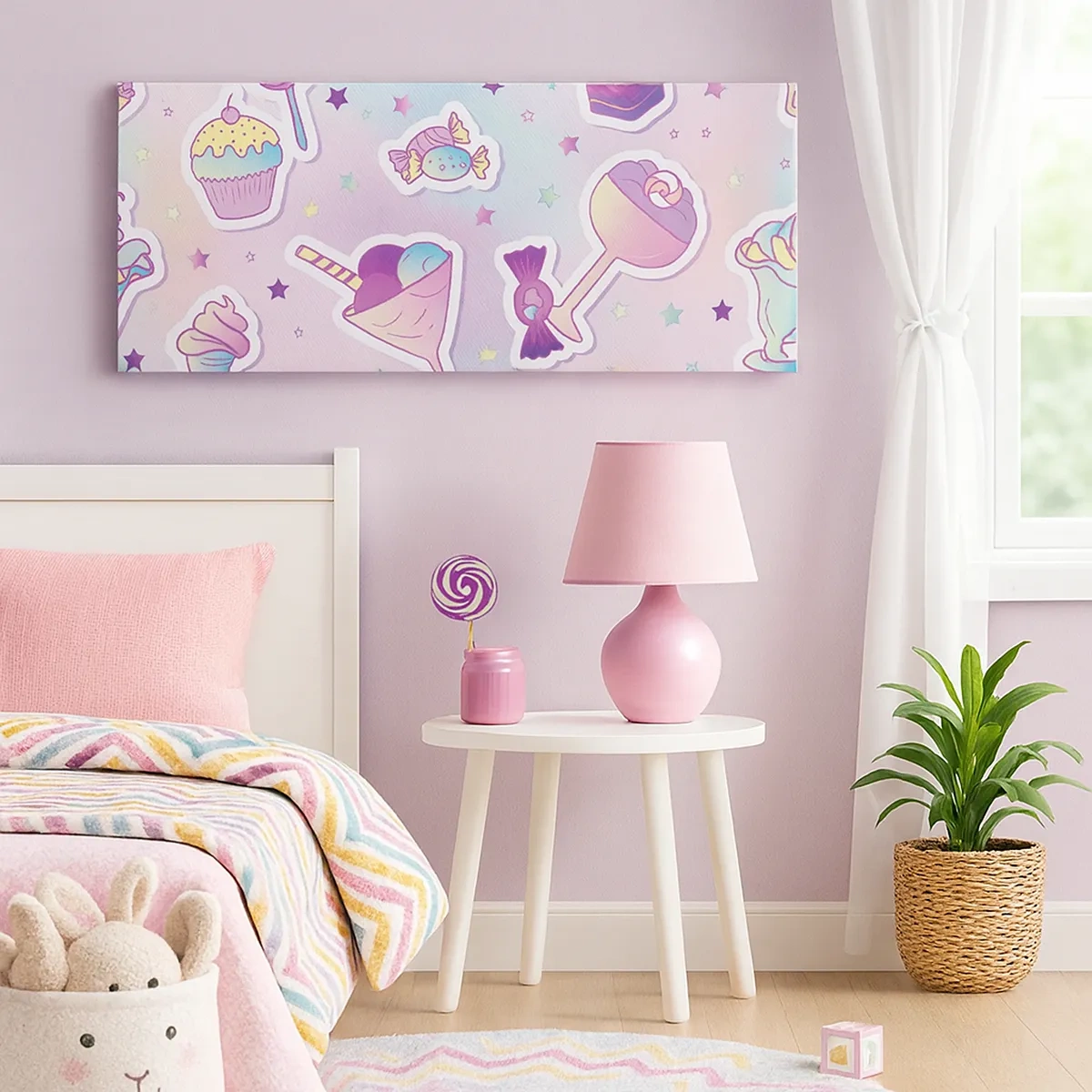 Schilderen op canvas - Dat het elke dag een verjaardag zou zijn - 30x30 cm