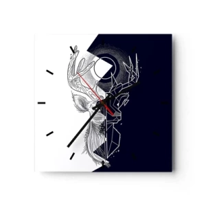 Wandklok - Klok - De strijd en de eenheid van tegenstellingen - 30x30 cm