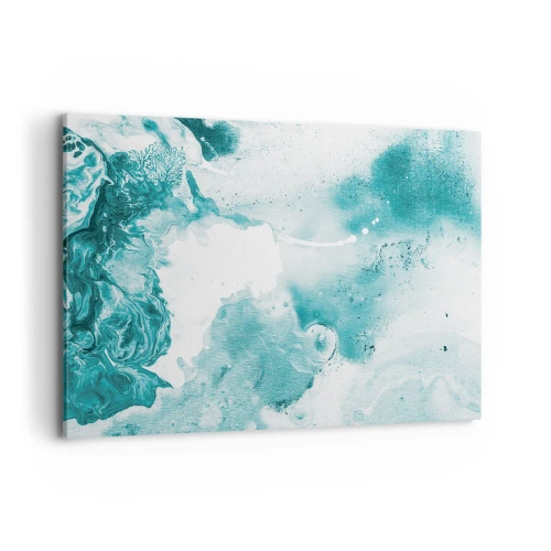 Schilderen op canvas - Moerast van blauw - 120x80 cm