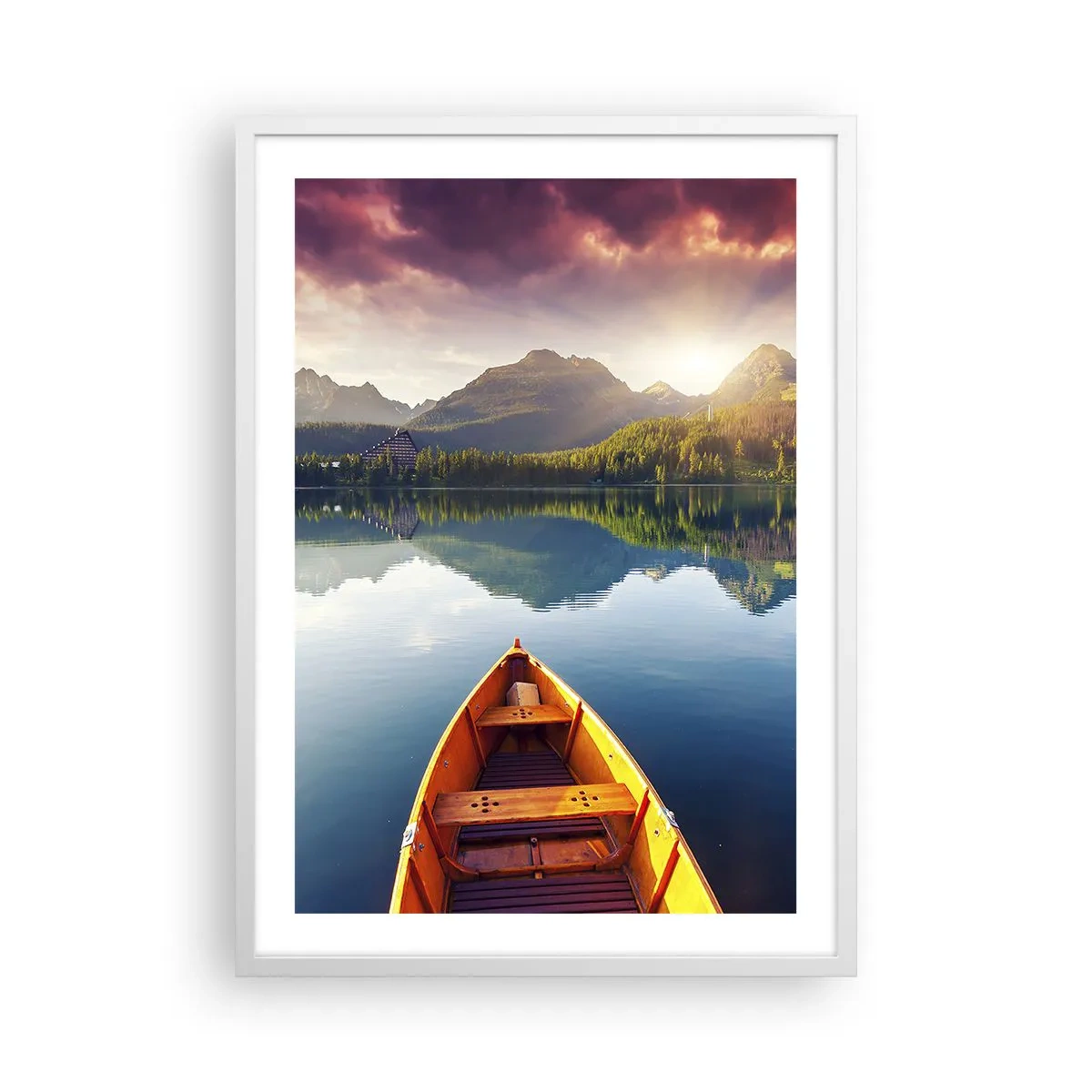 Poster in een witte lijst - Niets tegen de natuur - 50x70 cm