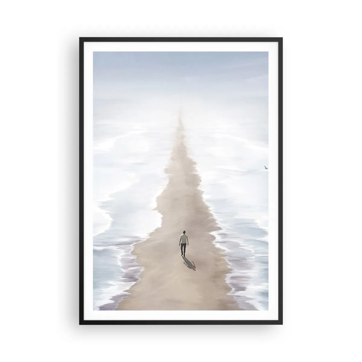 Poster in een zwarte lijst - Een gouden toekomst - 70x100 cm