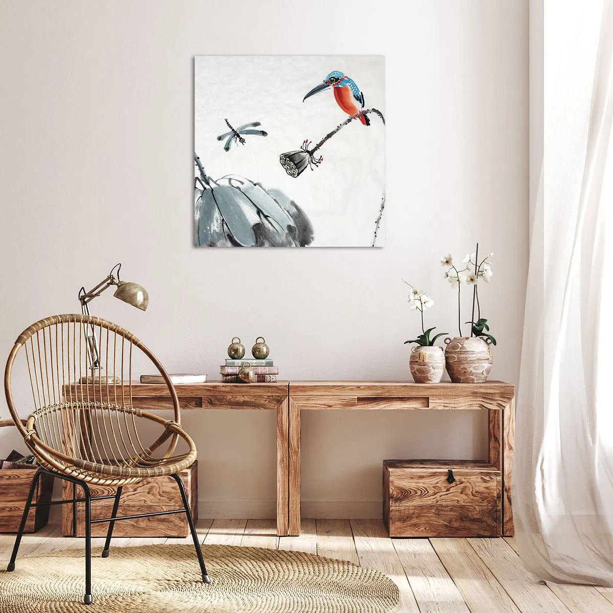 Schilderen op canvas - Het leven van de weide - 60x60 cm