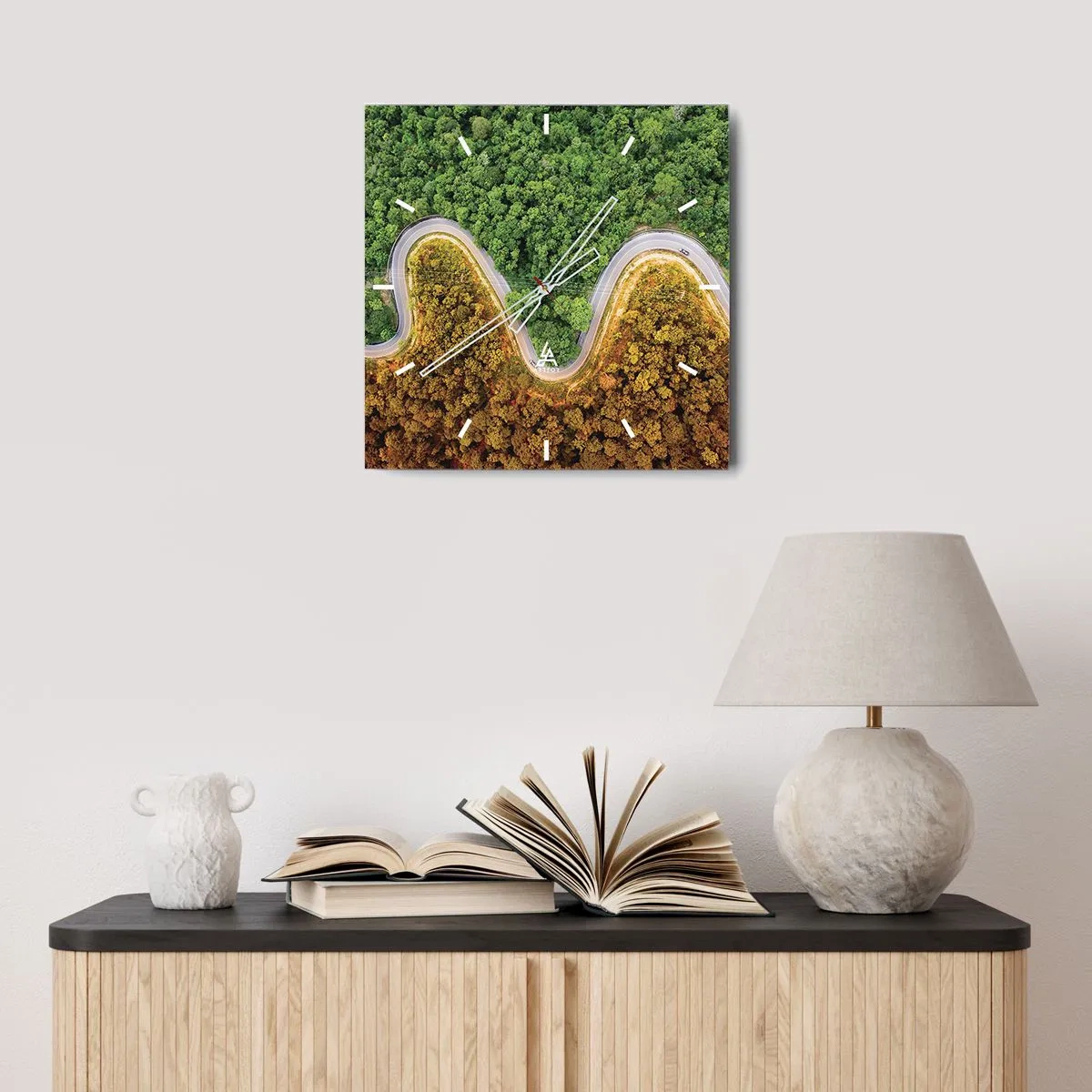 Wandklok - Klok - Grenzen en doorbraken - 30x30 cm