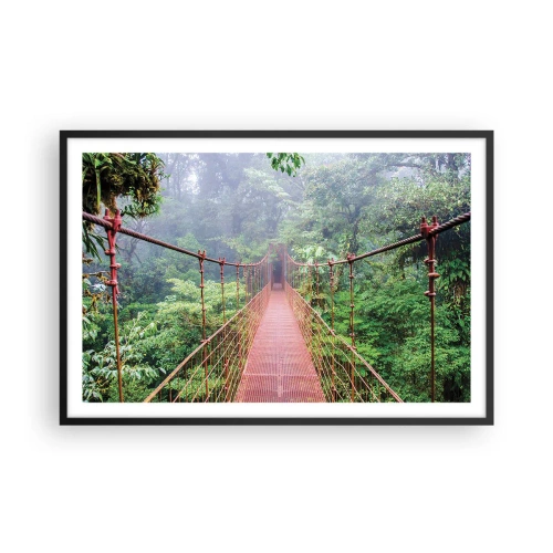 Poster in een zwarte lijst - Opgehangen over de kronen - 91x61 cm