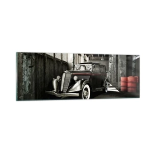 Schilderen op glas - De eeuwige elegantie van de jaren 30 - 90x30 cm