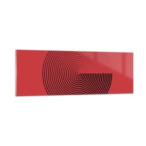 Schilderen op glas - Circulaire beweging - 90x30 cm