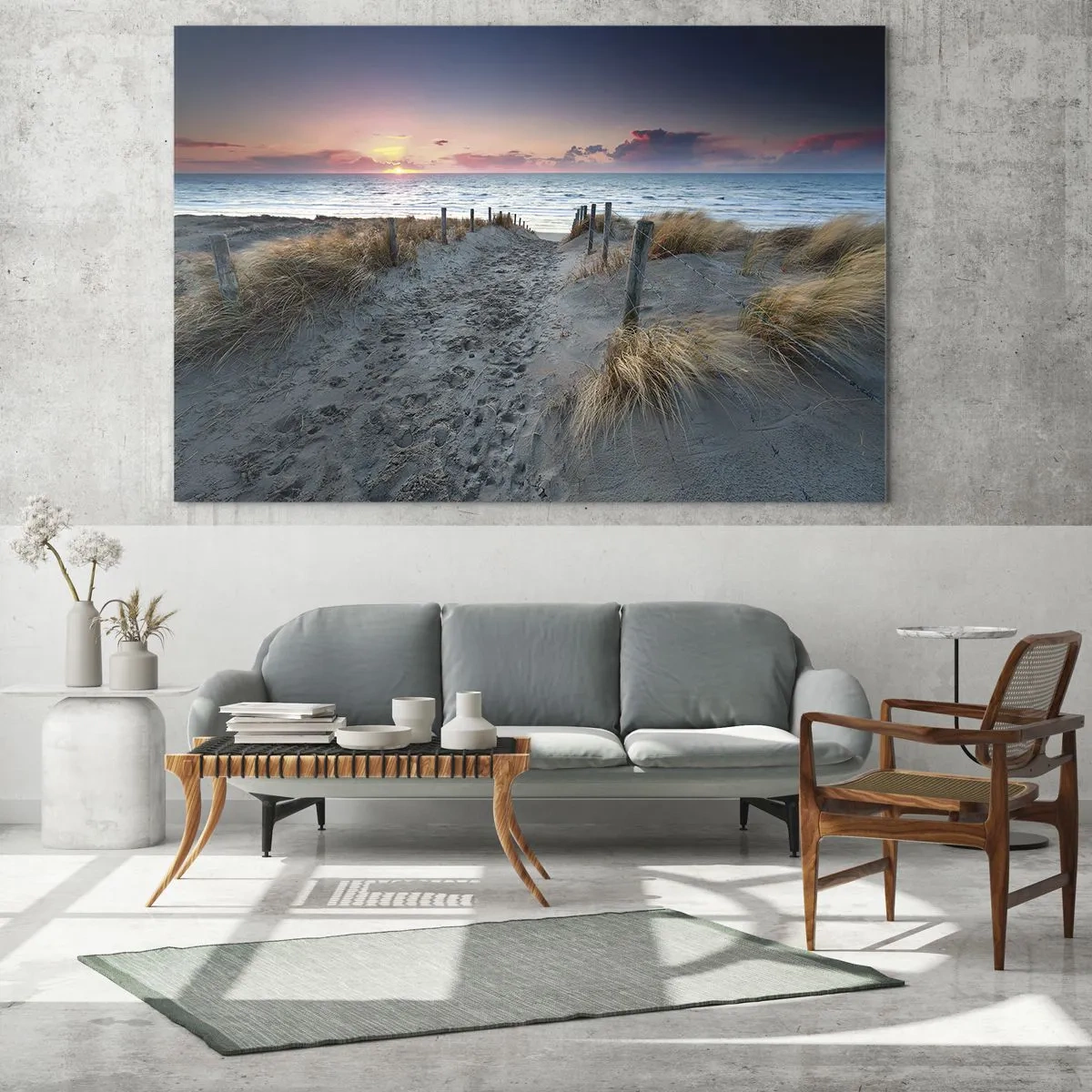Schilderen op glas - Je liet een regenboog van licht stralend... - 120x50 cm