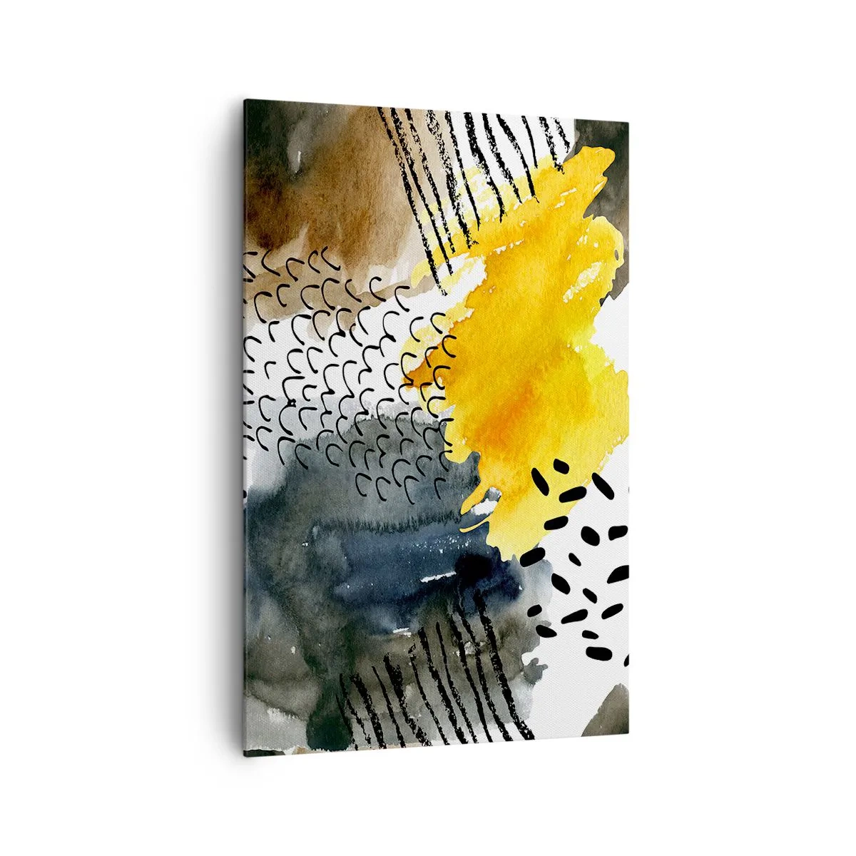 Schilderen op canvas - Een ontmoeting van de elementen - 80x120 cm
