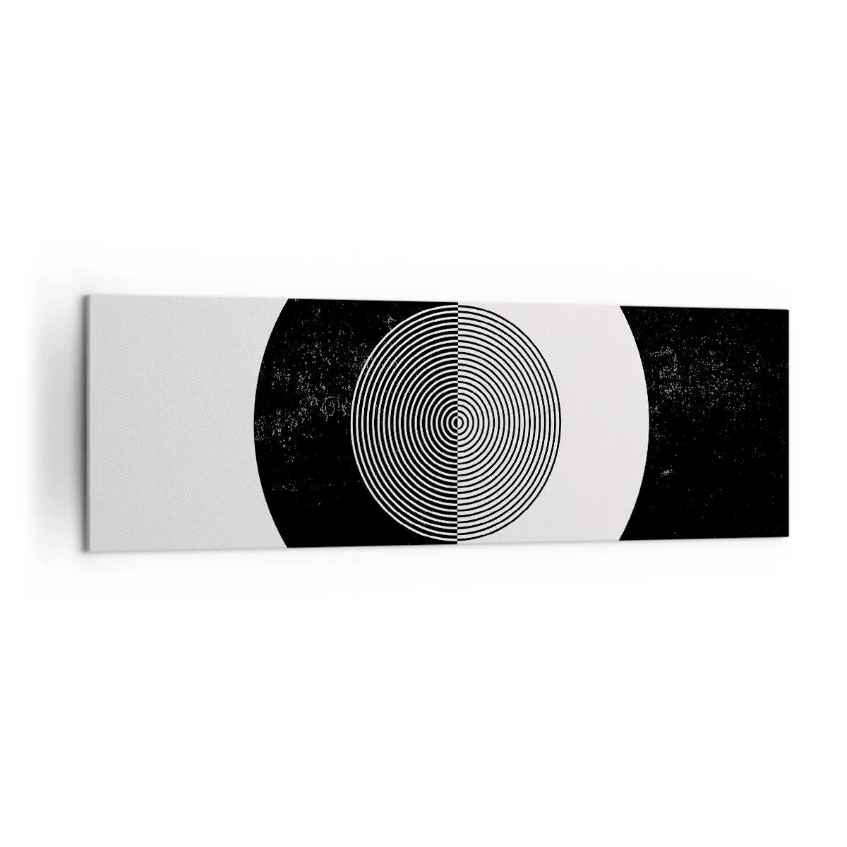 Schilderen op canvas - Harmonie in zwart-wit - 160x50 cm