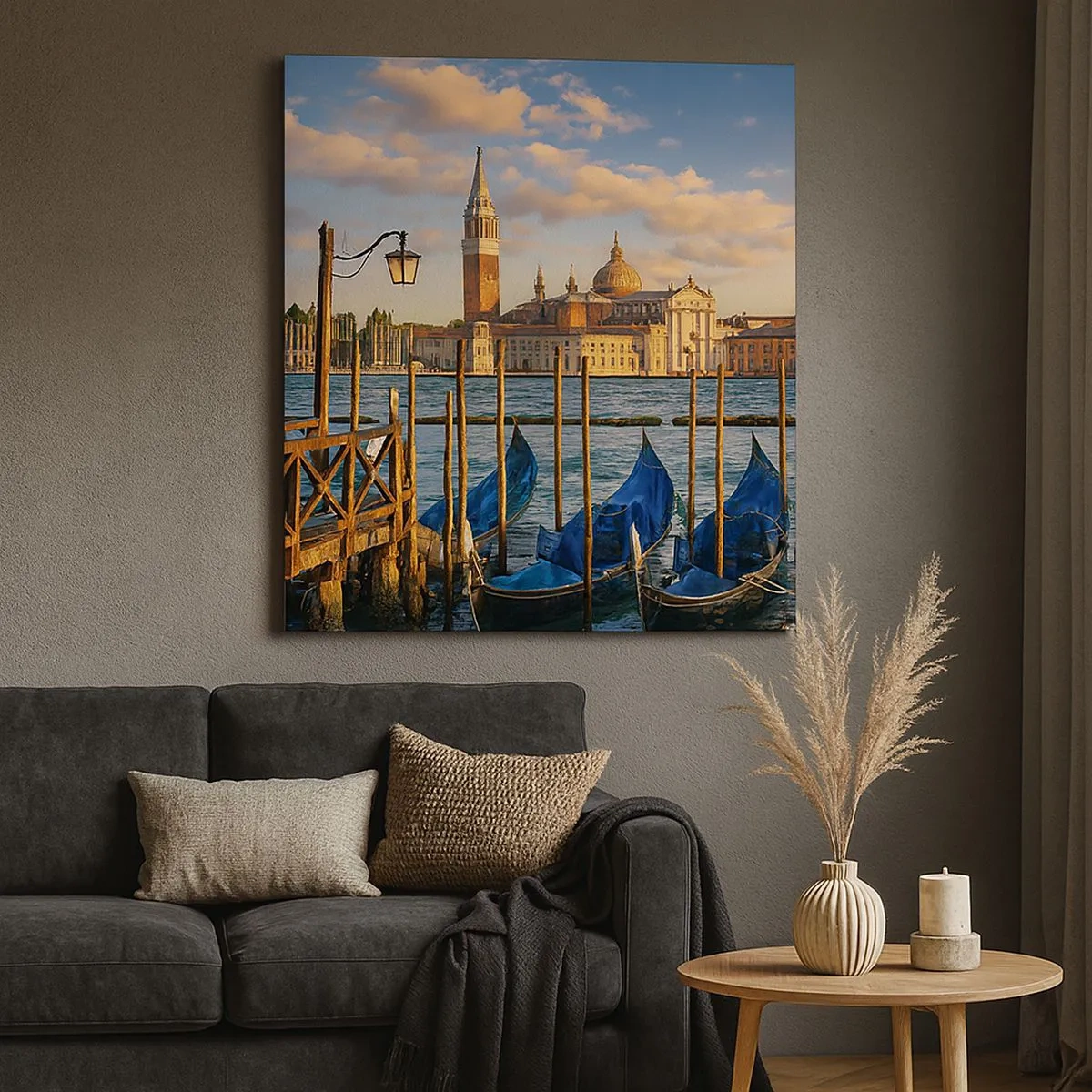 Schilderen op canvas - Tempel van de natuur - 30x30 cm