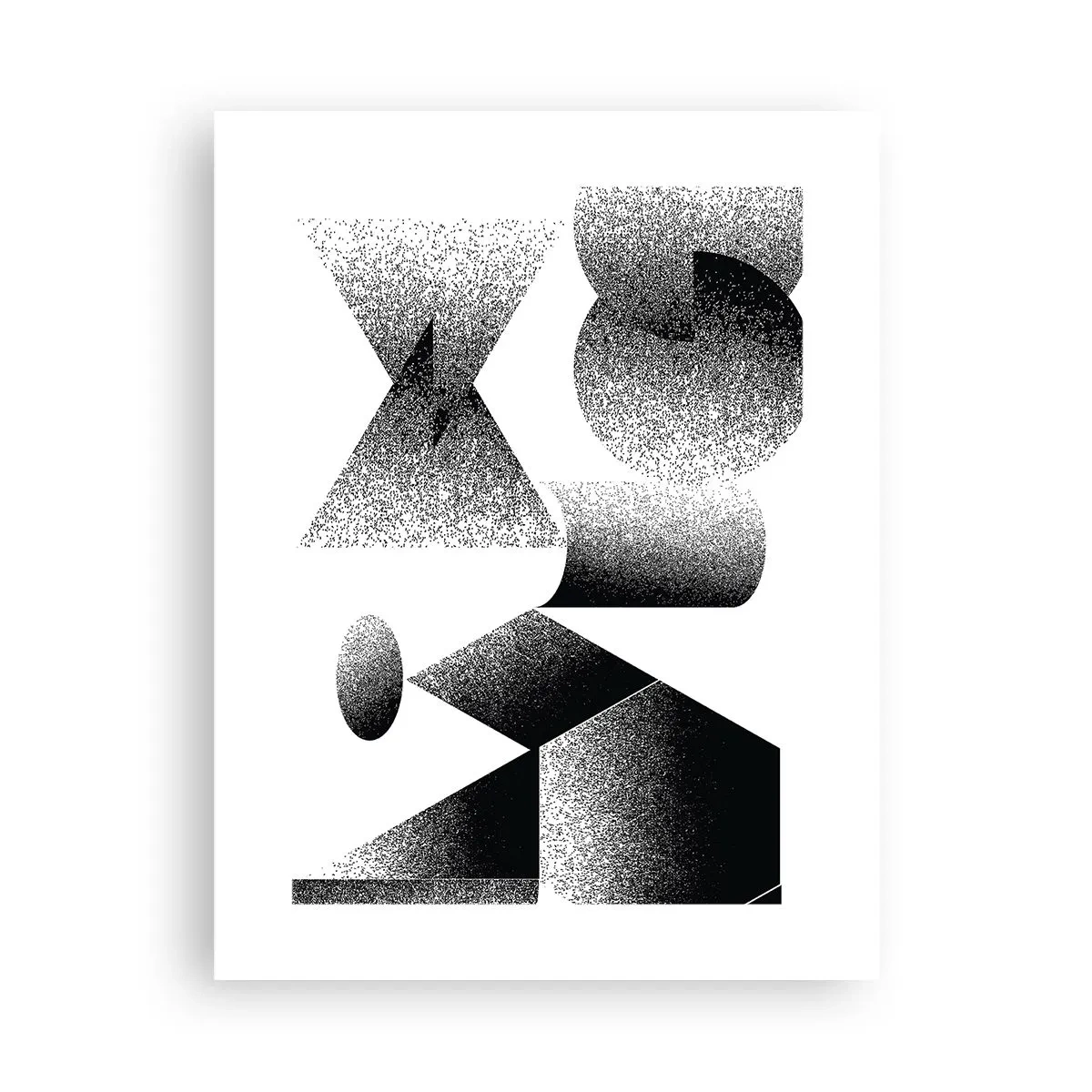 Poster - Hoeken en ovalen - 30x40 cm