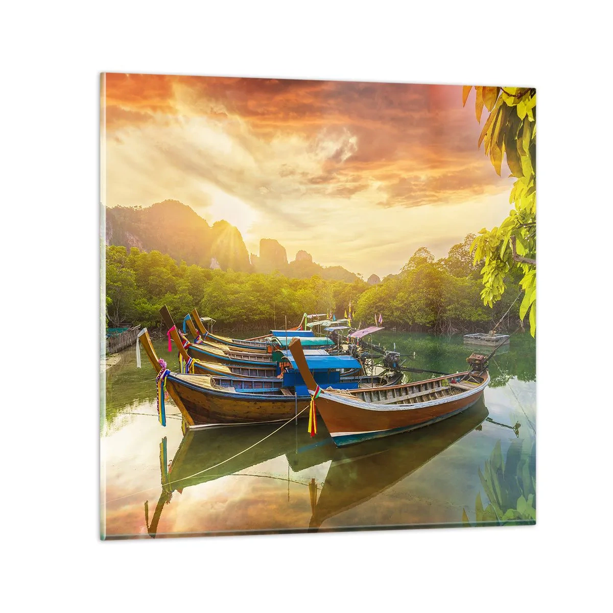 Schilderen op glas - Voor een drukke dag - 70x70 cm