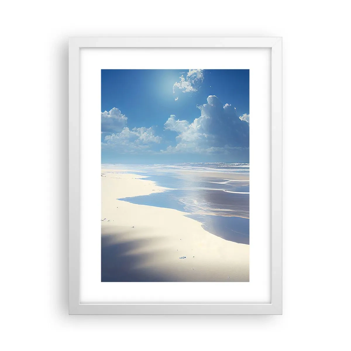 Poster in een witte lijst - Paradijselijke vakantie - 30x40 cm