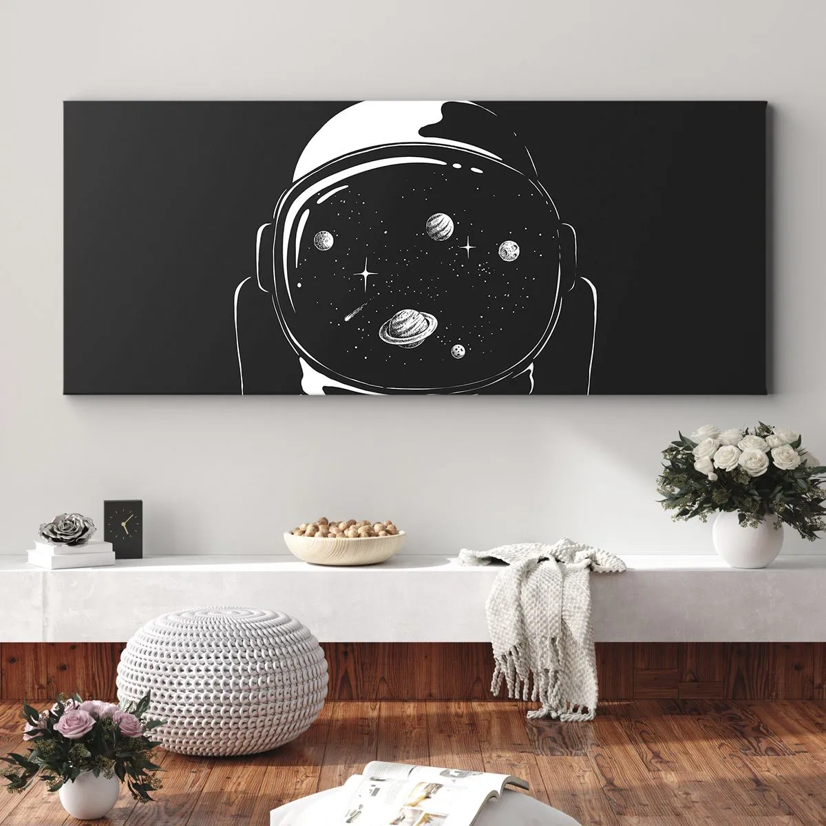 Schilderen op canvas - Mooi uitzicht - 100x40 cm