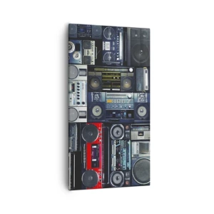 Schilderen op canvas - Verlangen naar de jaren 80 - 55x100 cm