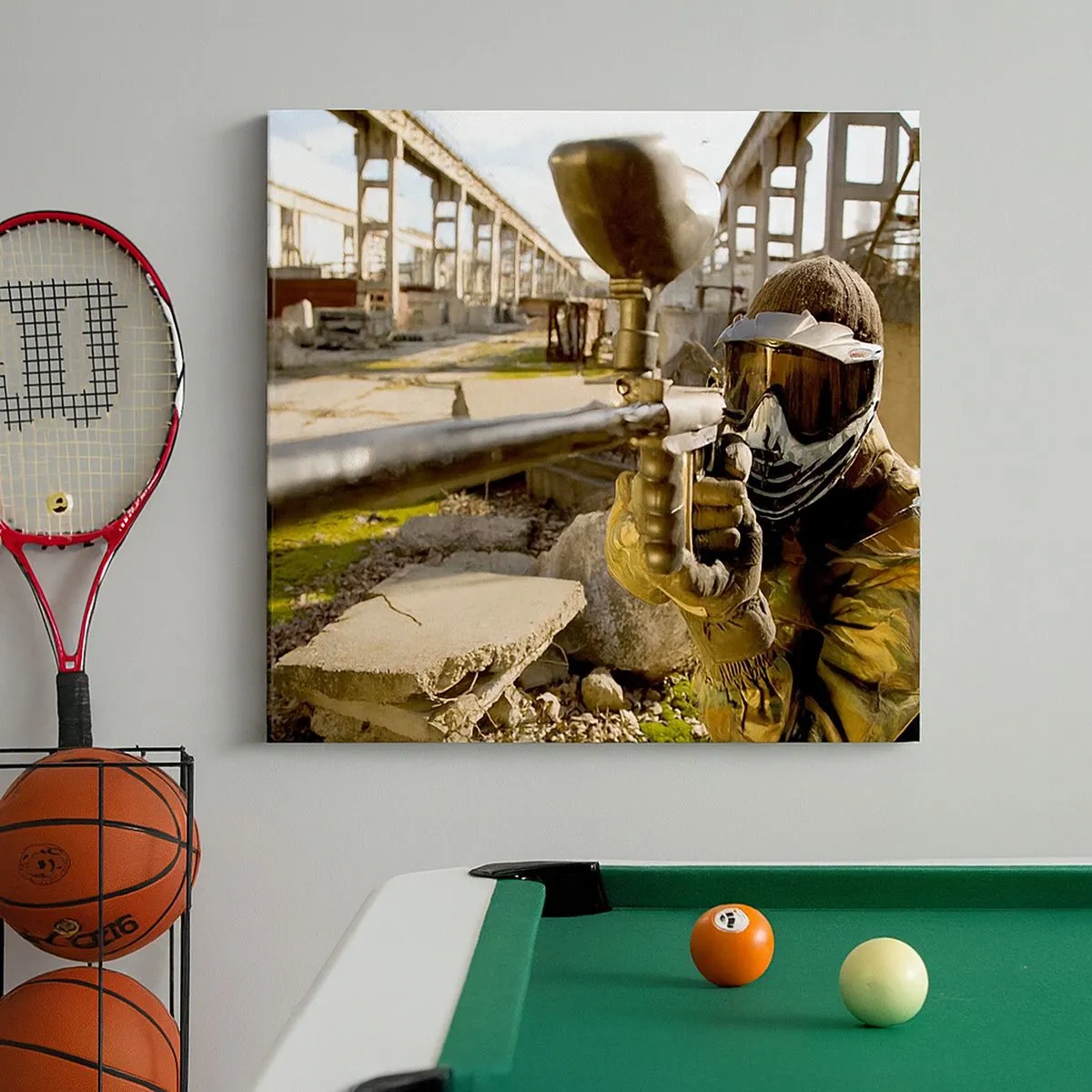 Schilderen op canvas - En jij kunt een held worden - 30x30 cm