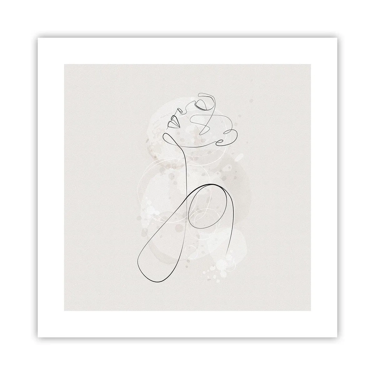 Poster - De spiraal van schoonheid - 40x40 cm