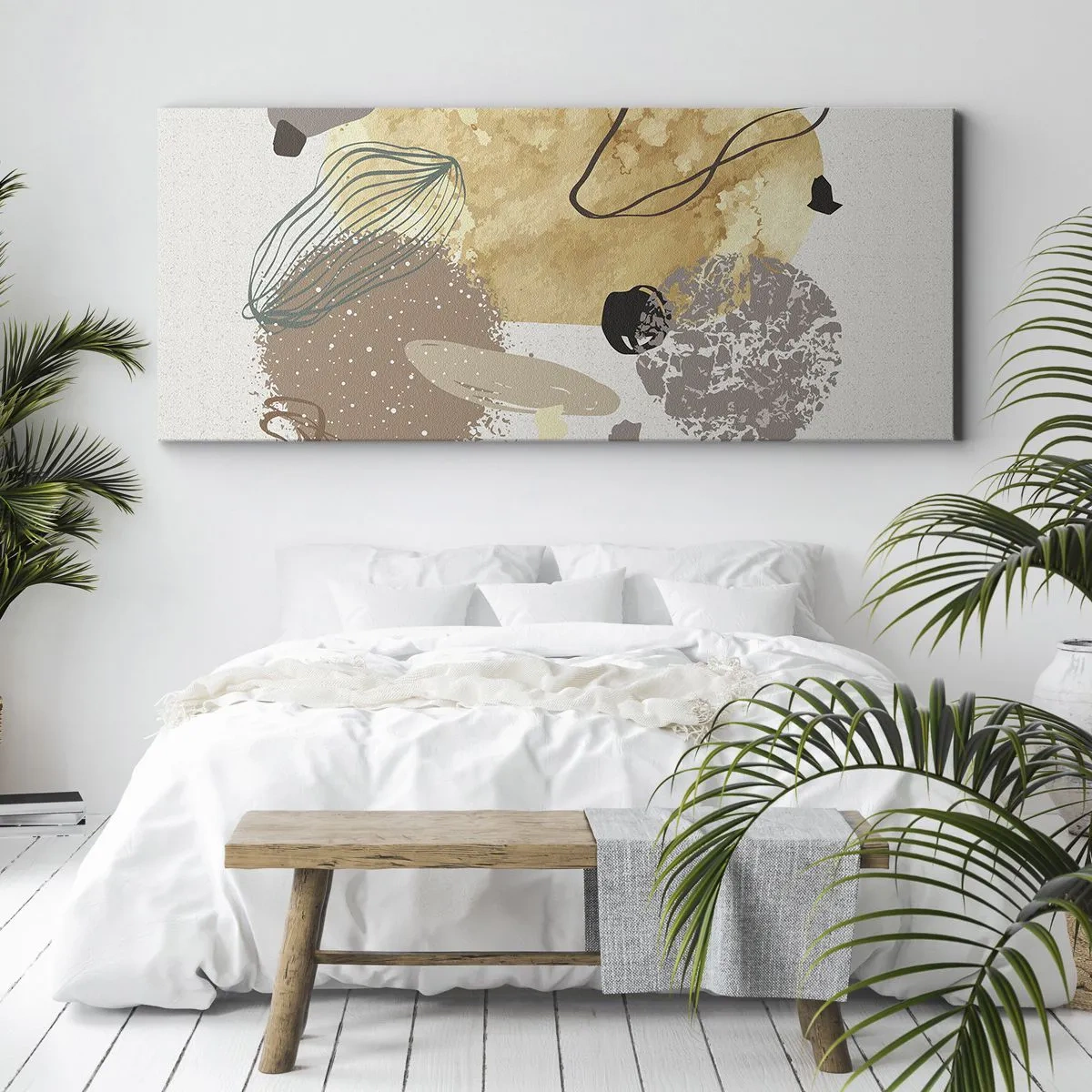 Schilderen op canvas - Toegepaste plumcologie - 100x40 cm