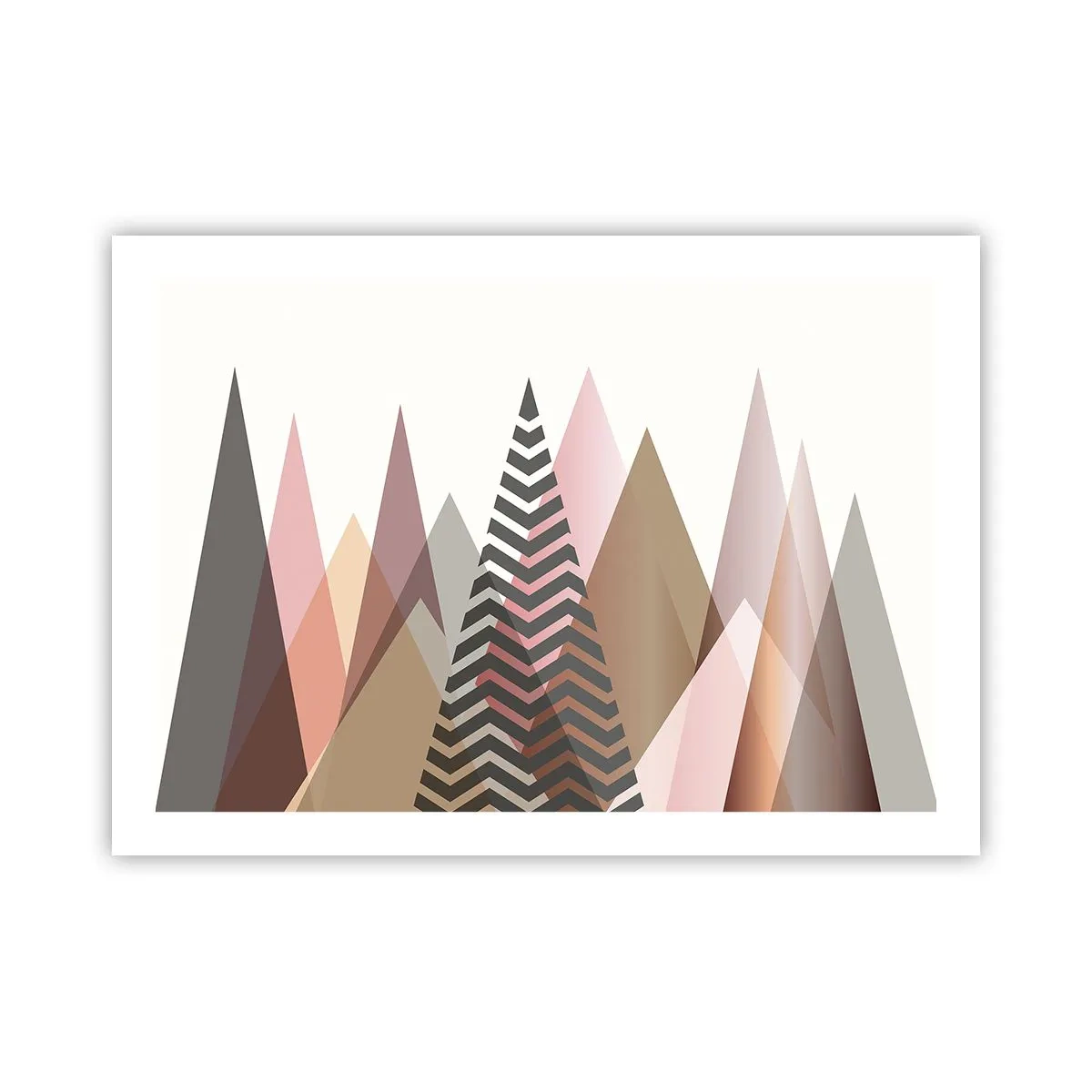 Poster - Piramidaal uitzicht - 70x50 cm
