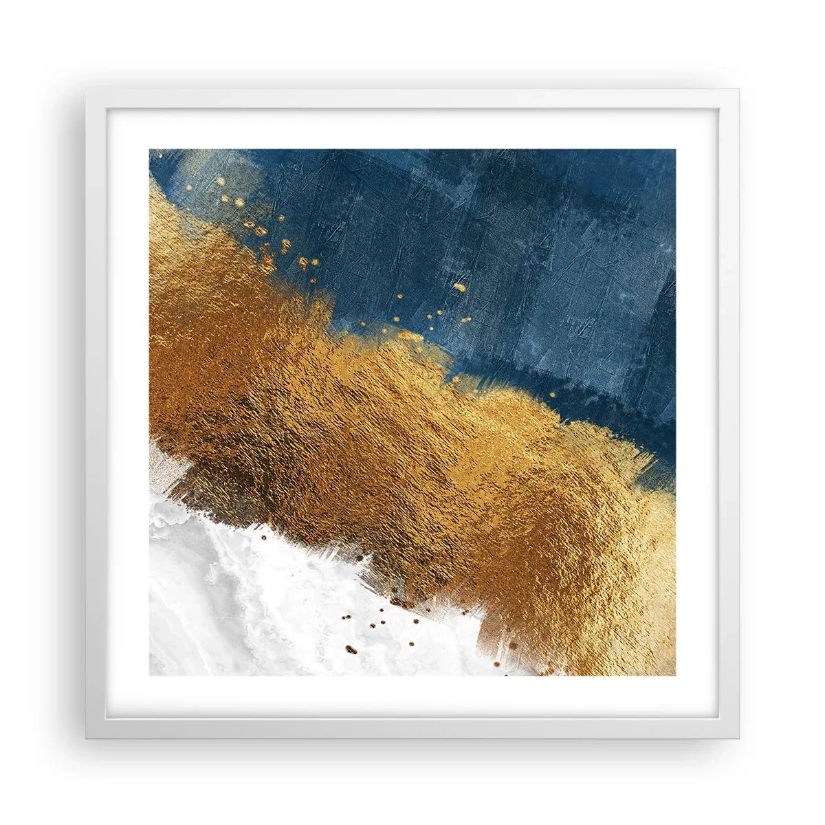 Poster in een witte lijst - De kleuren van de zomer - 50x50 cm