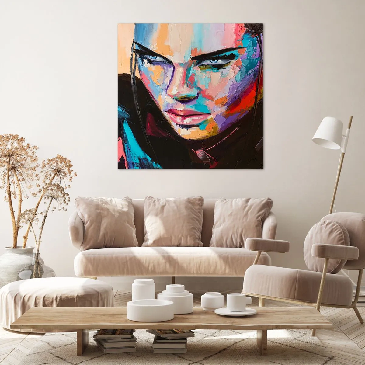 Schilderen op canvas - Wildheid in het hart - 70x70 cm