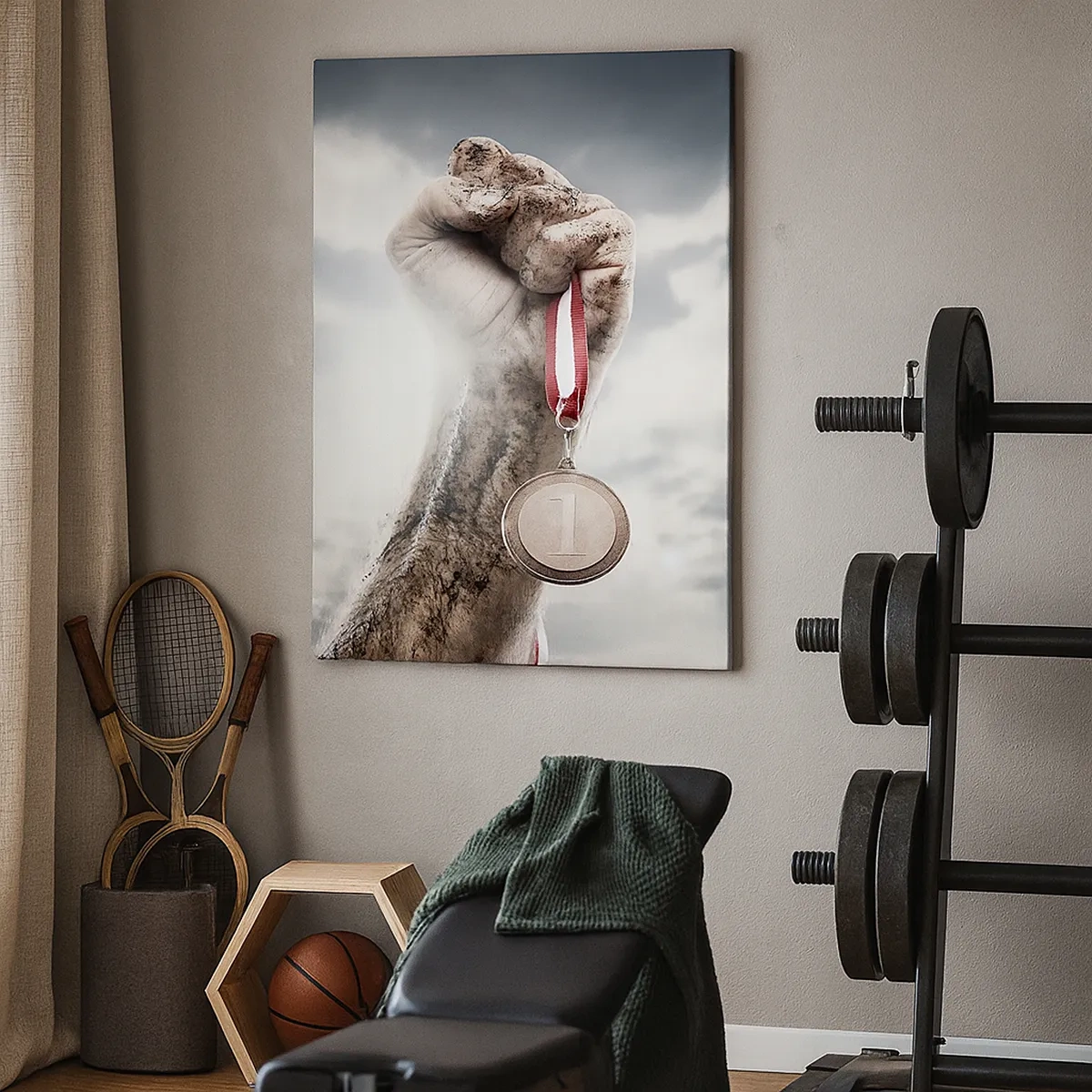 Schilderen op canvas - Per aspera ad astra - 50x70 cm