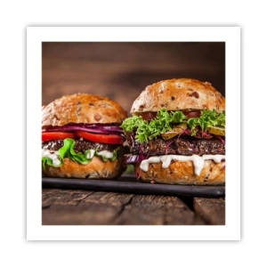 Poster - Amerikaanse droom - 50x50 cm