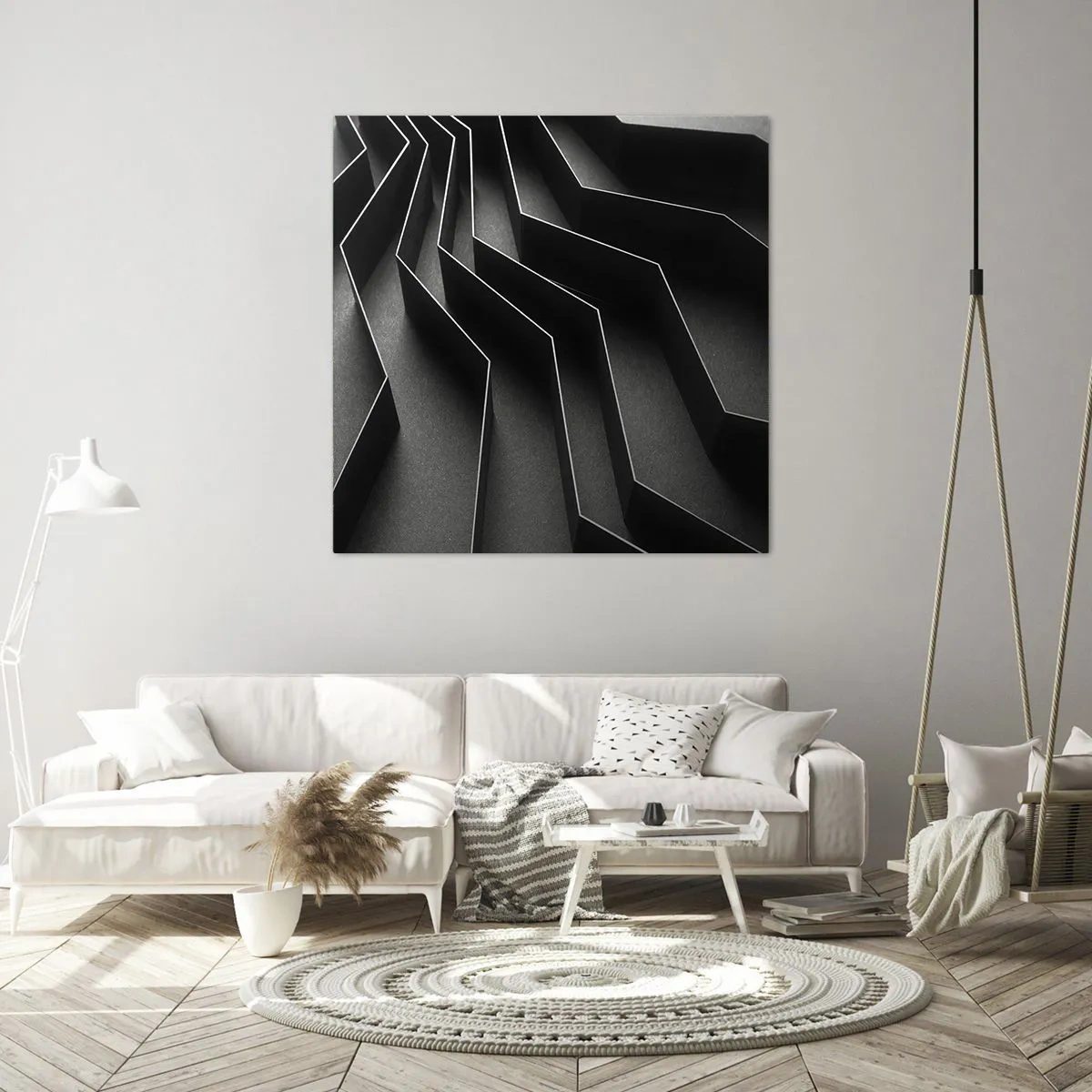Schilderen op canvas - Ruimtelijke orde - 50x50 cm