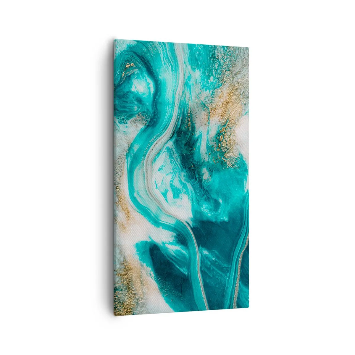 Schilderen op canvas - De rivier van goud - 55x100 cm