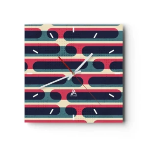 Wandklok - Klok - In de diepte en vooruit - 30x30 cm