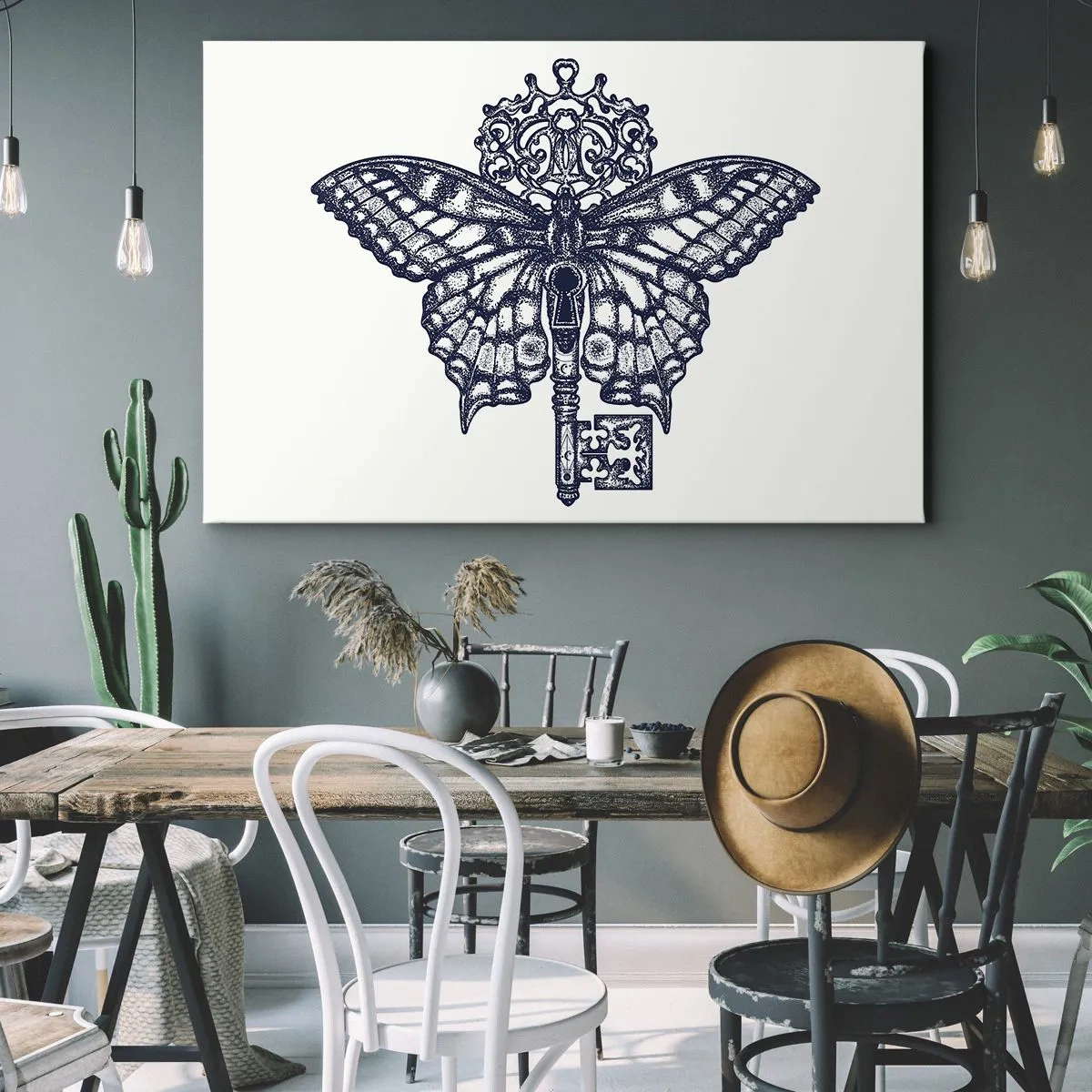 Schilderen op canvas - Alle geheimen van het hart - 120x80 cm