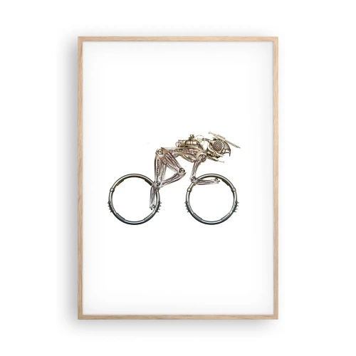 Een poster in een licht eiken lijst - Een prachtige machine - 70x100 cm