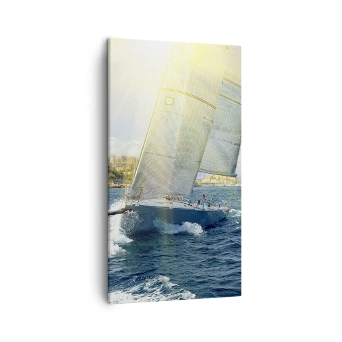 Schilderen op canvas - Het is tijd om de stad te verlaten - 45x80 cm