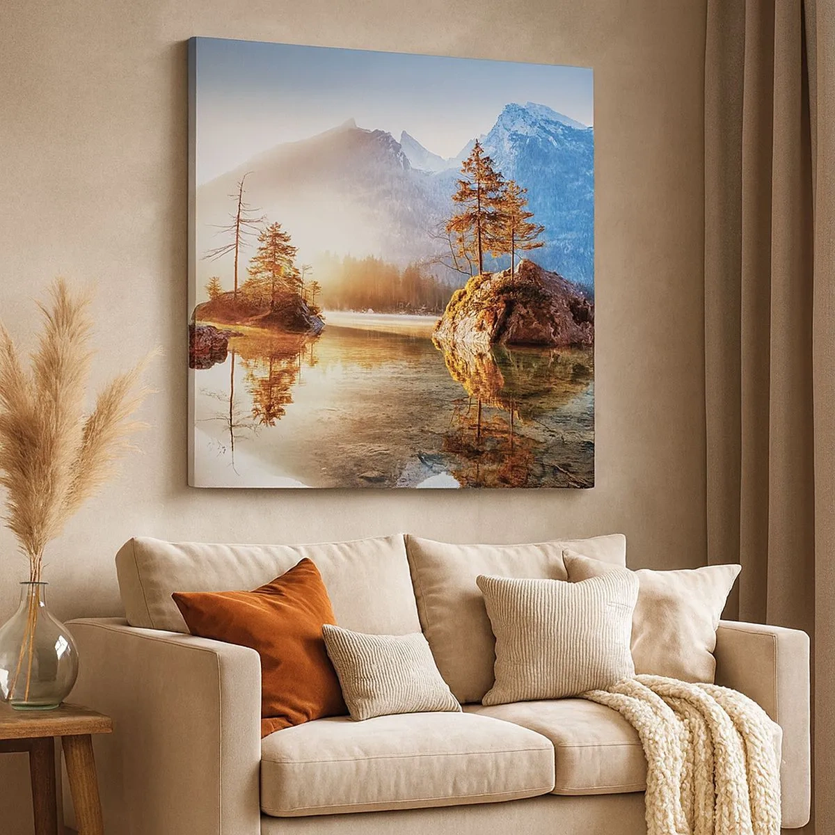 Schilderen op canvas - De natuur in een nieuw licht - 30x30 cm