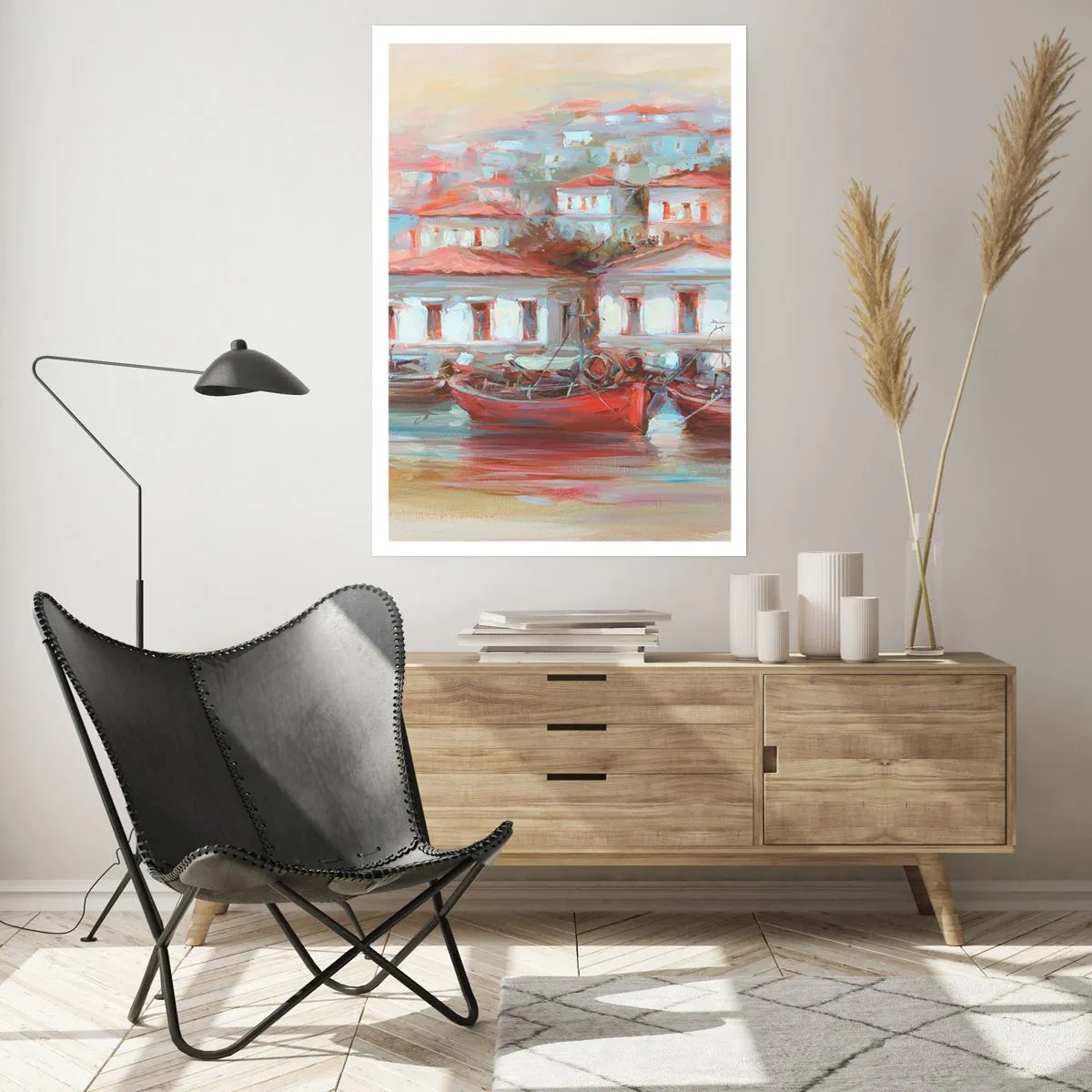 Poster - Gelukkige stad - 70x100 cm