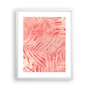 Poster in een witte lijst - Roze concept - 40x50 cm