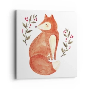 Schilderen op canvas - Kleine roodharige - 30x30 cm